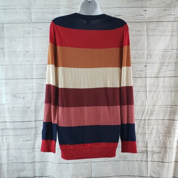 Splendid Womens Maternity Sweater Sz Small Multicolor Striped Long Sleeve - Picture 4 of 6